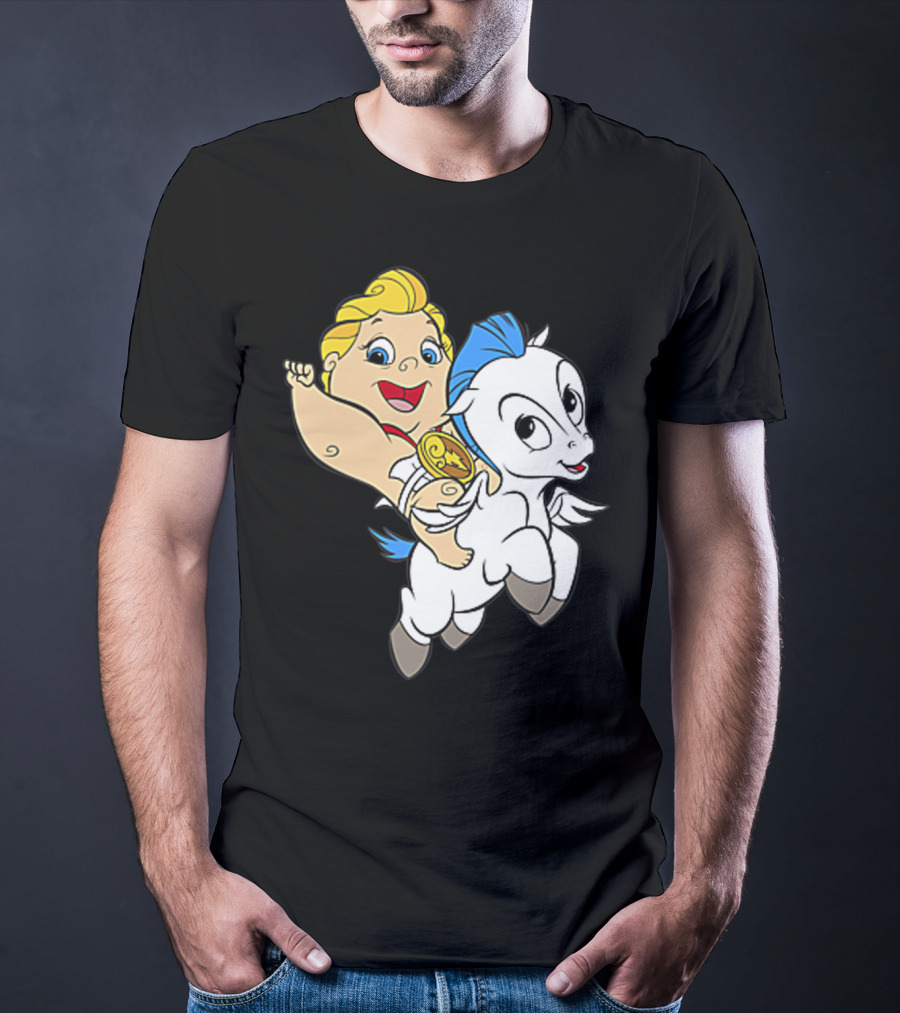 Disney Baby Hercules Riding Pegasus Iconic Image T-Shirt