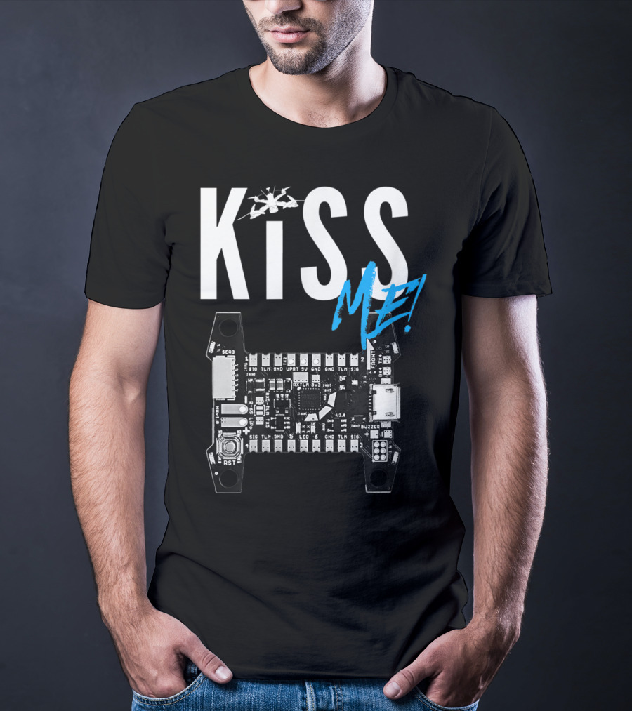 Kiss Me FPV Drone Flight Controller Circuit Board T-Shirt