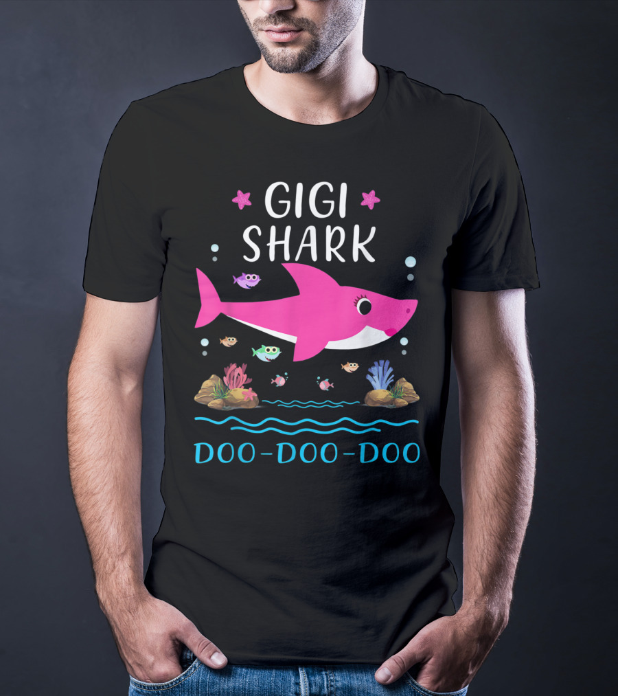 Gigi Shark Doo Doo Doo Family Matching Shark T-Shirt