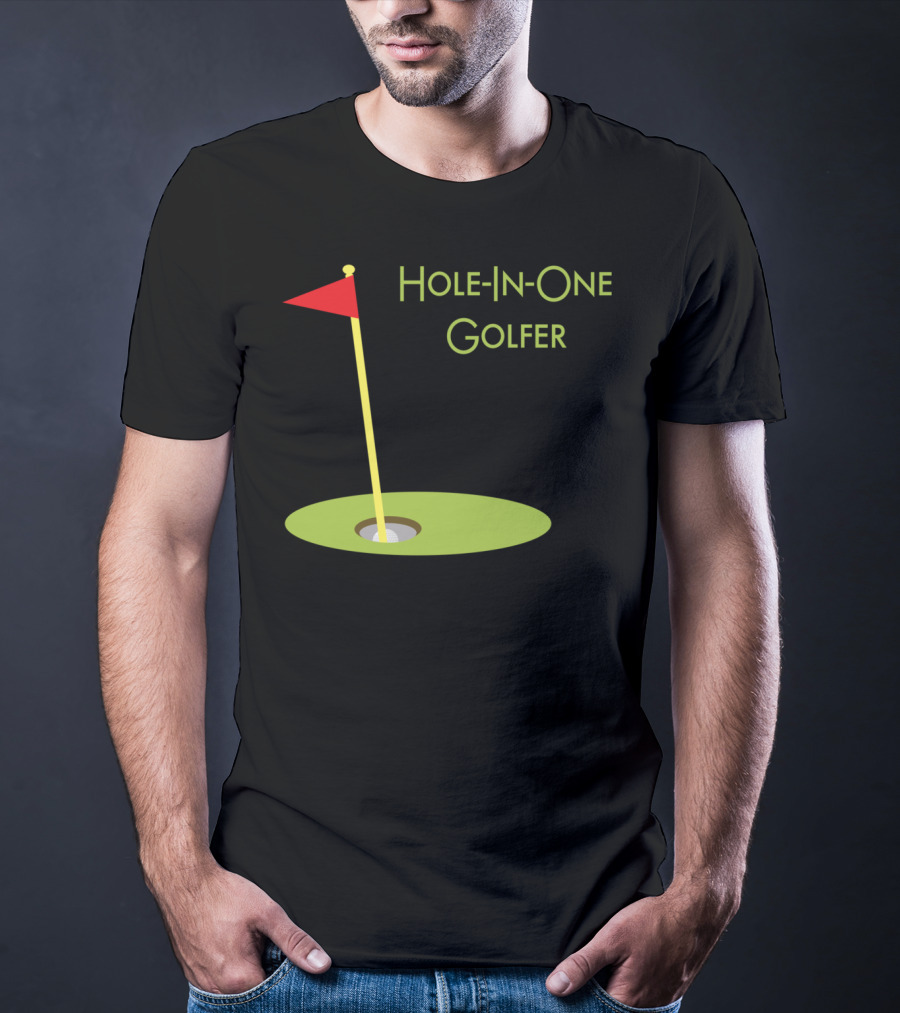 Hole-In-One Golfer Golf Ball In Cup T-Shirt