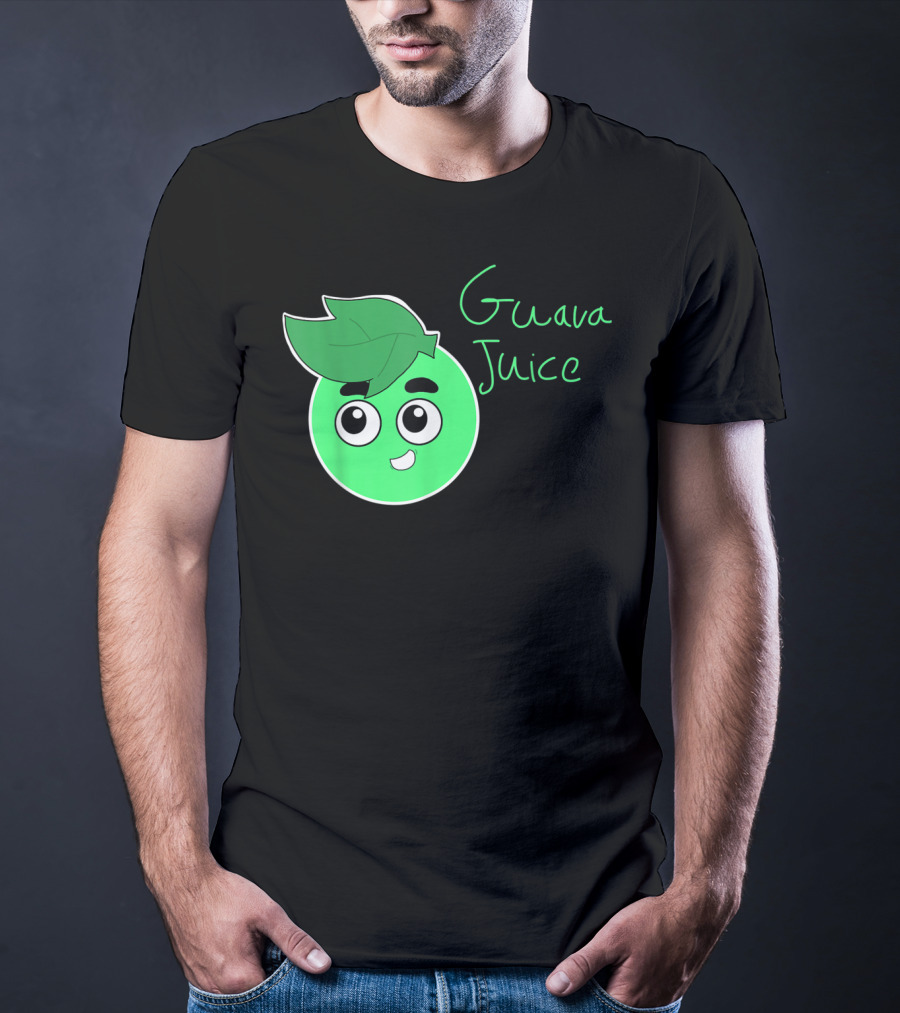 Guava Juice Green Cute Cartoon Face Youth T-Shirt