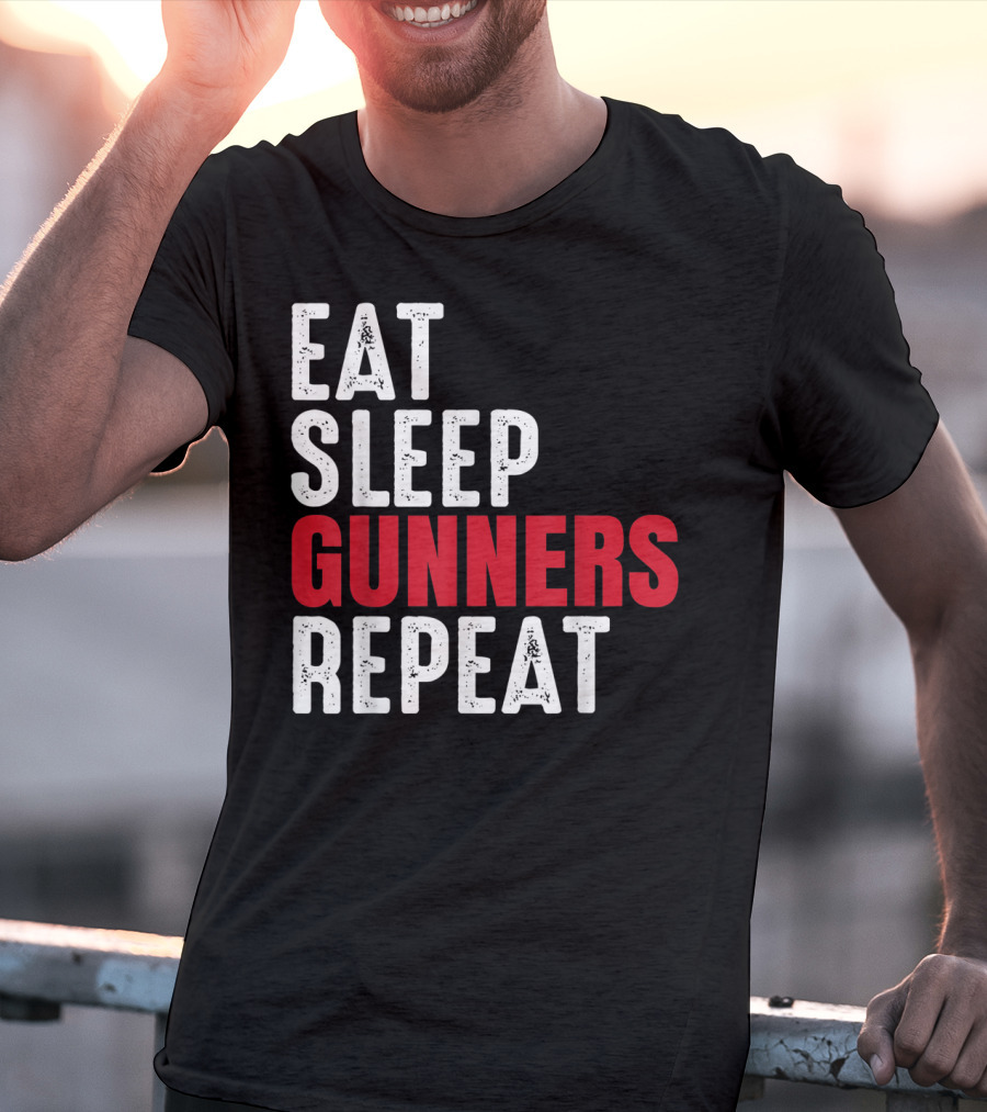 Eat Sleep Gunners Repeat T-Shirt