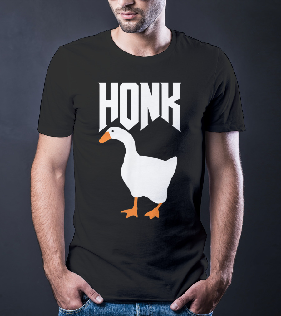Honk Goose Funny Video Gamer Untitled Goose Game T-Shirt