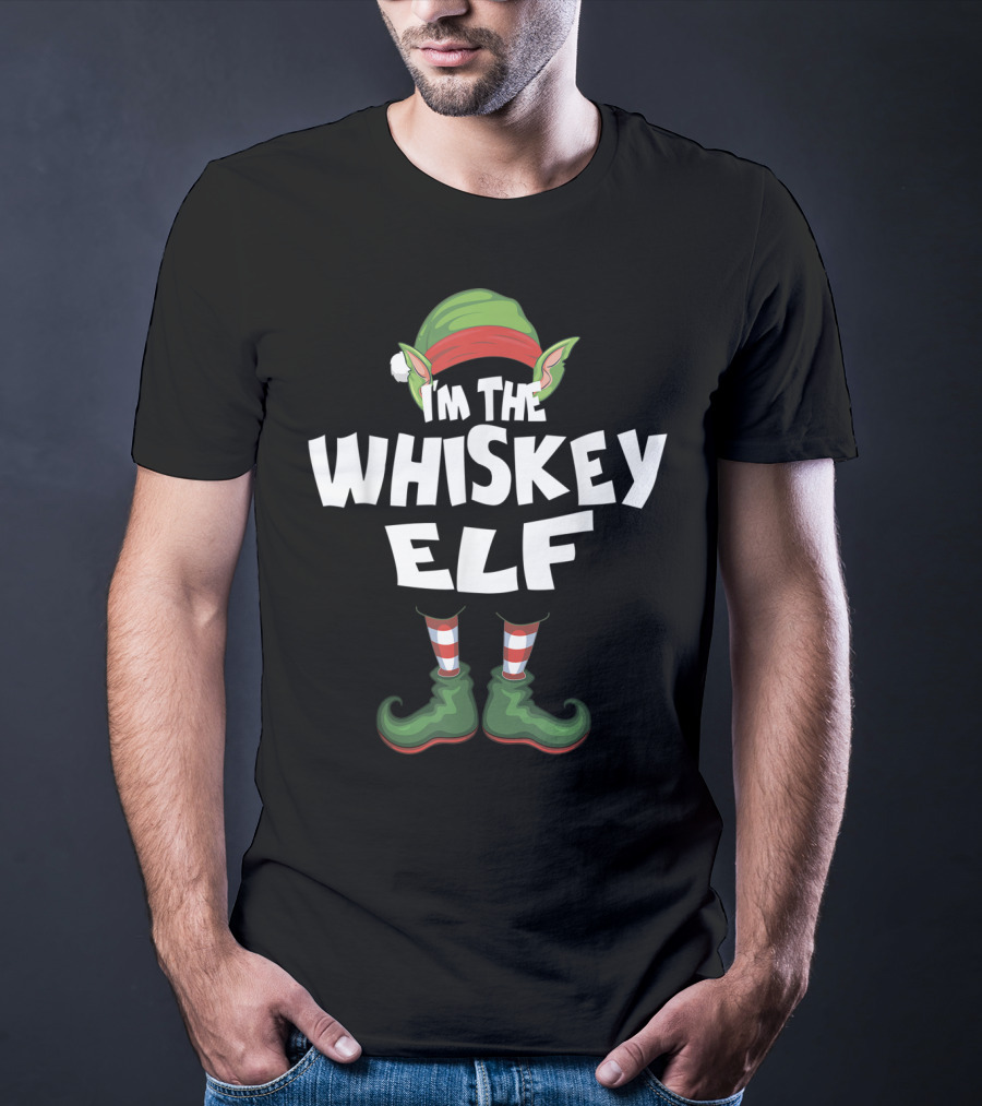 I'm The Whiskey Elf Christmas Family Holiday T-Shirt