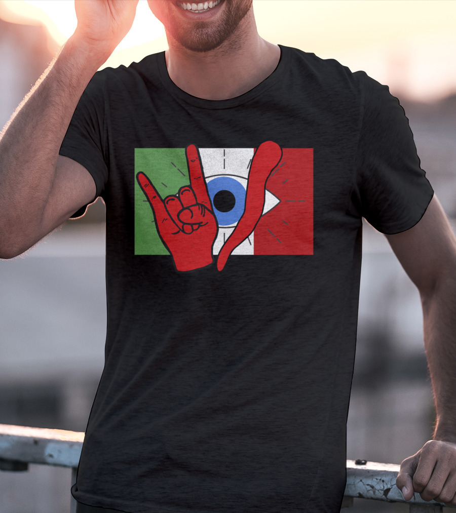 Italian Evil Eye Il Malocchio Maloik Hand Gesture T-Shirt