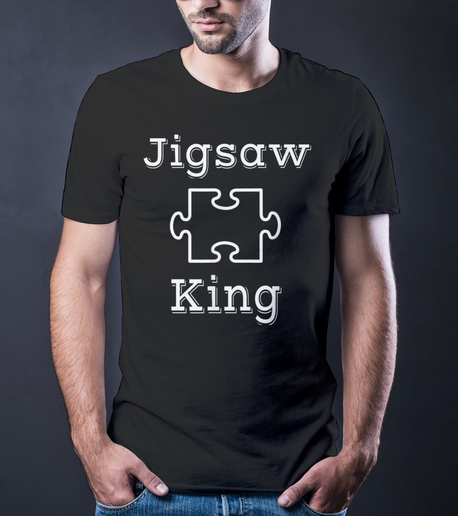 Jigsaw King Puzzle Enthusiast Majesty T-Shirt
