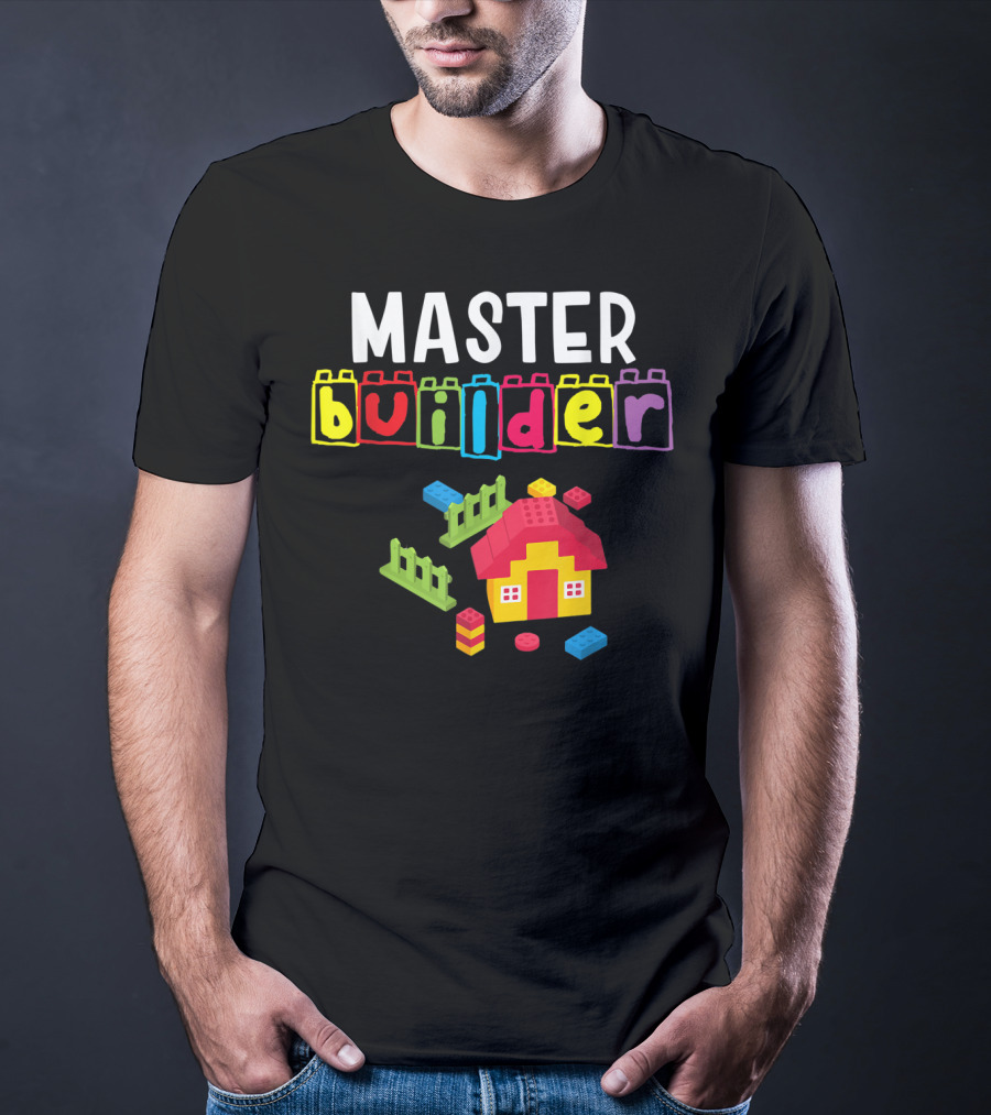 Master Builder Building Blocks House Creation T-Shirt