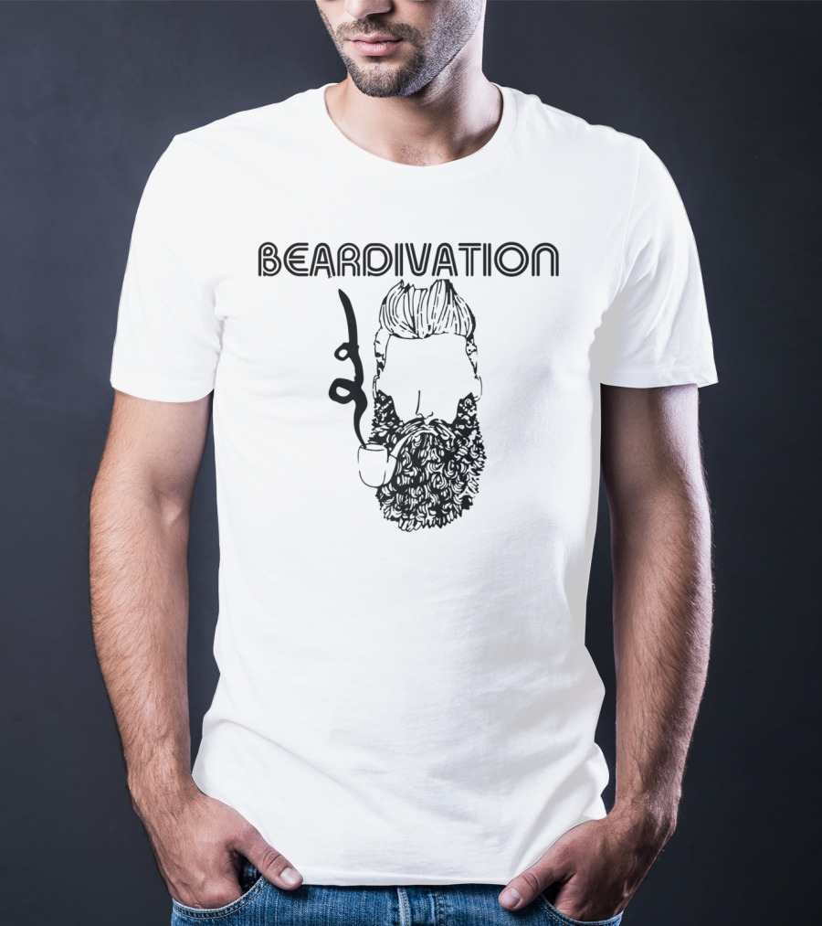 Beardivation Bearded Guy Smoking A Pipe T-Shirt