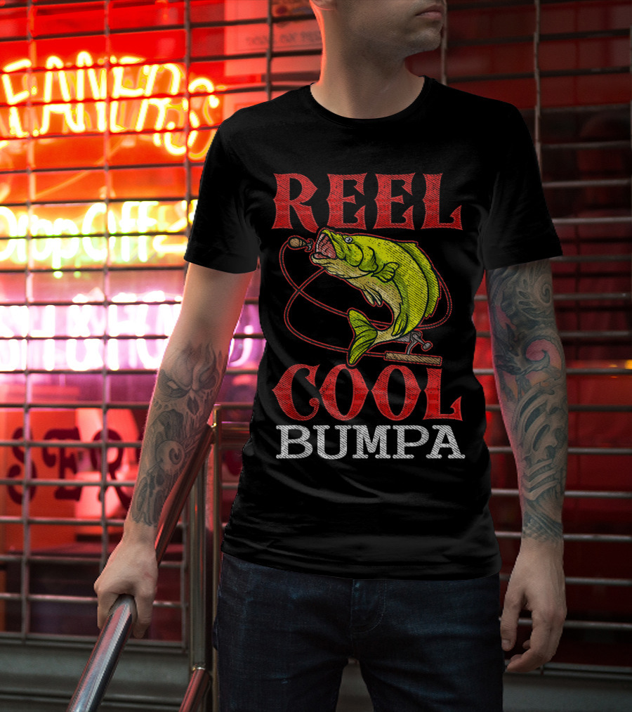 Mens Reel Cool Bumpa Fishing Lover Reel Cool Bumpa T-Shirt
