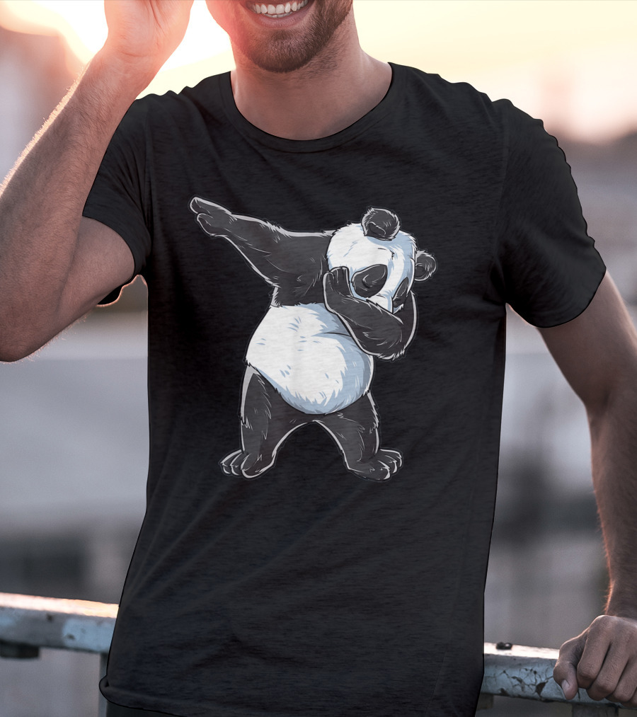 Panda Costume Dabbing Panda Dabbing Dance Pose T-Shirt