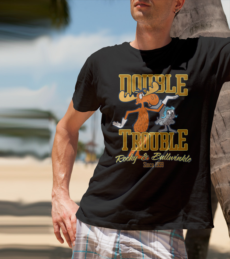 Rocky And Bullwinkle Double Trouble Since 1959 T-Shirt