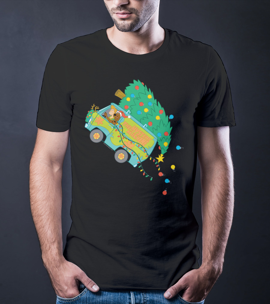 Scooby-Doo Mystery Machine Christmas Tree Adventure T-Shirt