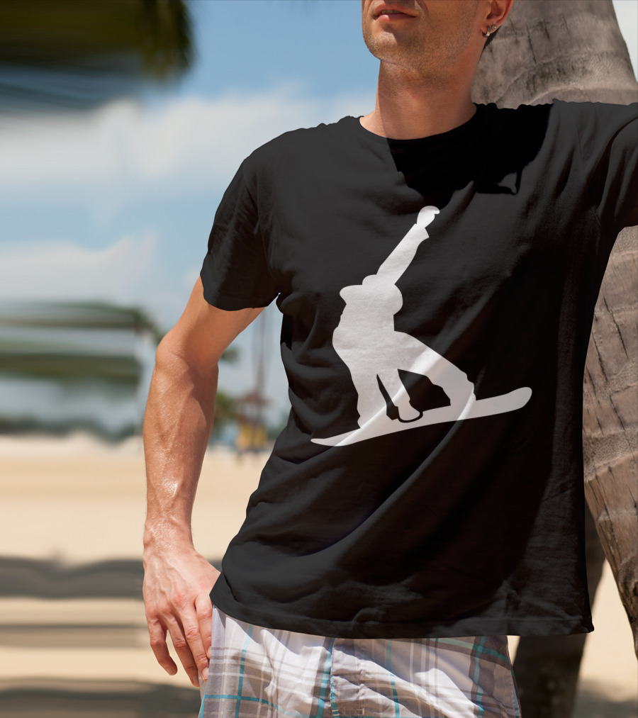 Snowboarder Snowboarding Silhouette Jumper T-Shirt