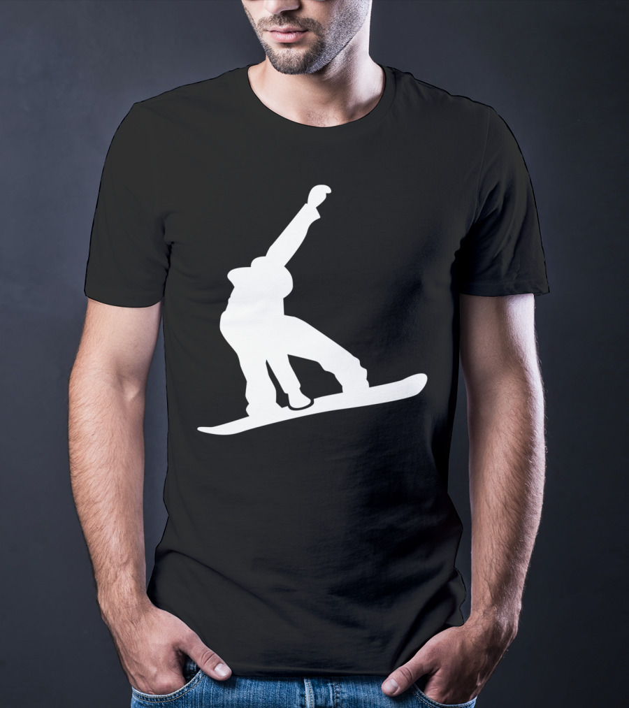 Snowboarder Snowboarding Silhouette Jumper T-Shirt