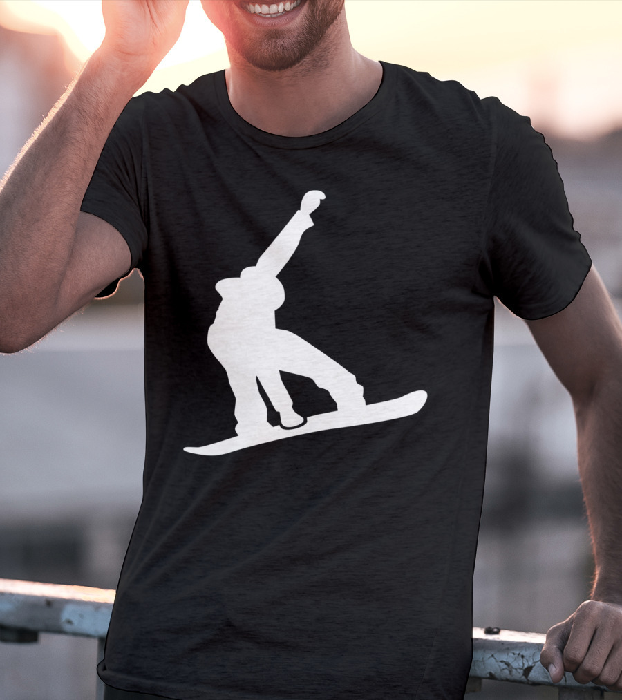 Snowboarder Snowboarding Silhouette Jumper T-Shirt
