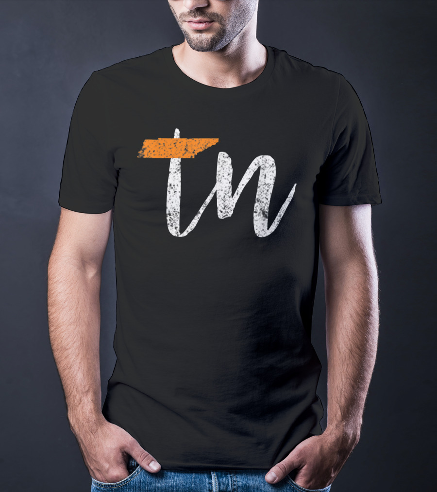 Tennessee State Flag Orange White TN Home T-Shirt