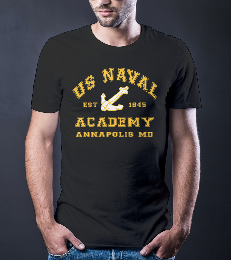 US Naval Academy Est 1845 Annapolis MD Anchor T-Shirt