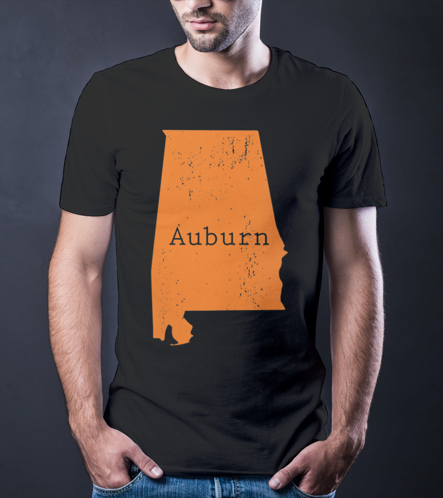 Auburn Alabama Vintage Map T-Shirt