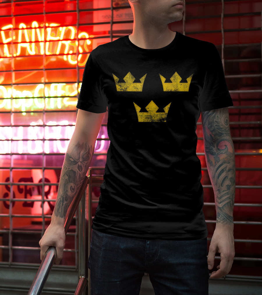 Sweden Sverige Hockey Tre Kronor Three Crowns T-Shirt