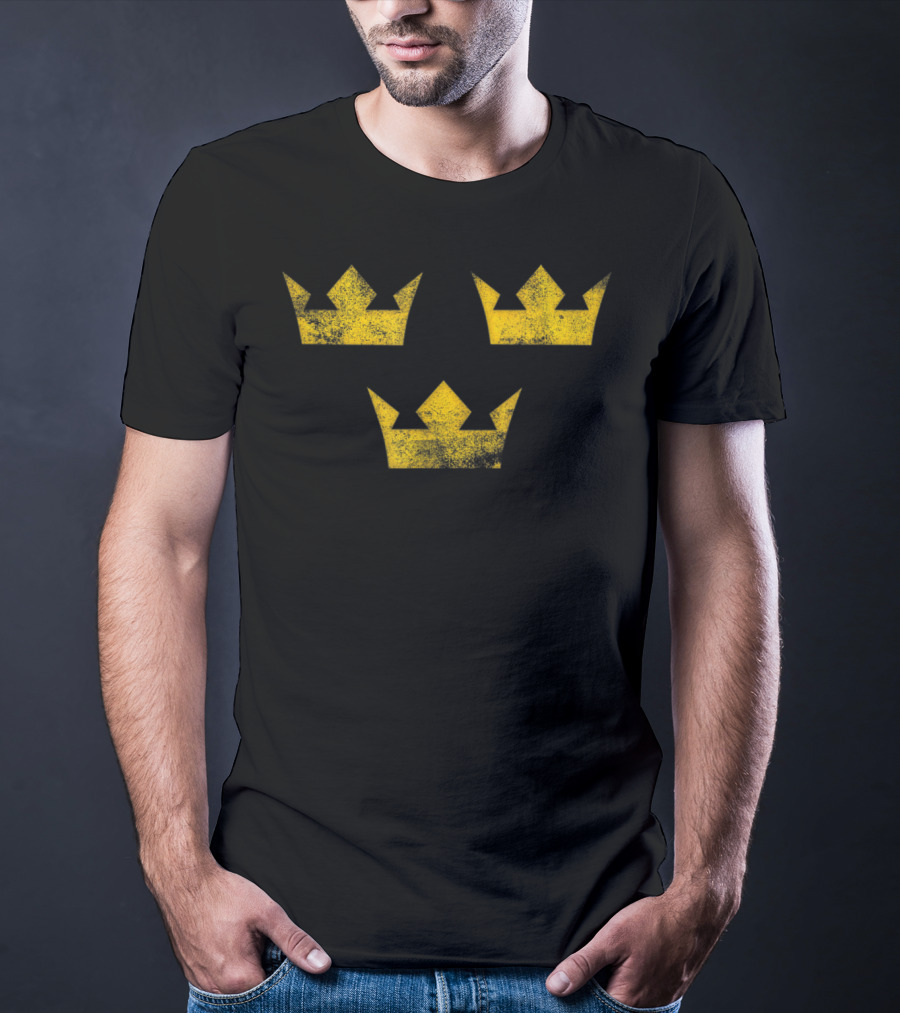 Sweden Sverige Hockey Tre Kronor Three Crowns T-Shirt