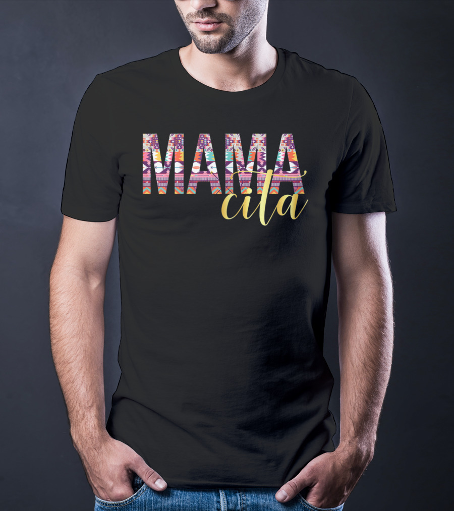 Mamacita Serape Pattern Colorful Cinco De Mayo T-Shirt