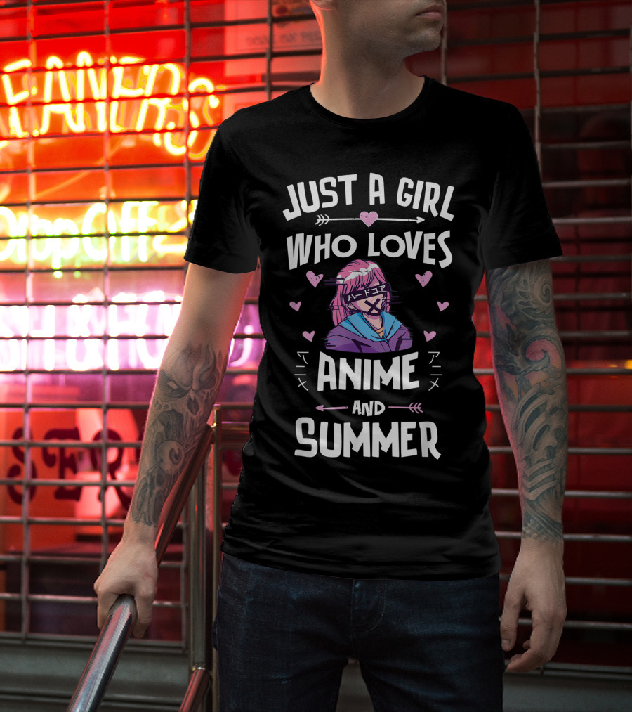 Just A Girl Who Loves Anime And Summer T-Shirt