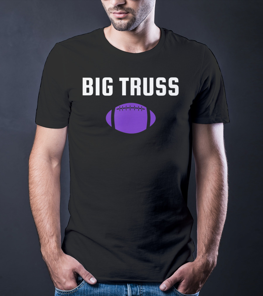 Big Truss Baltimore Football Purple T-Shirt
