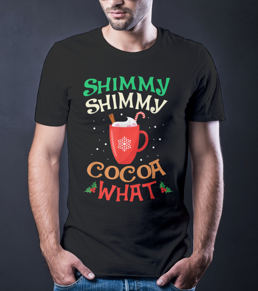 Shimmy Shimmy Cocoa What Christmas Snowflake Candy Cane Mug T-Shirt