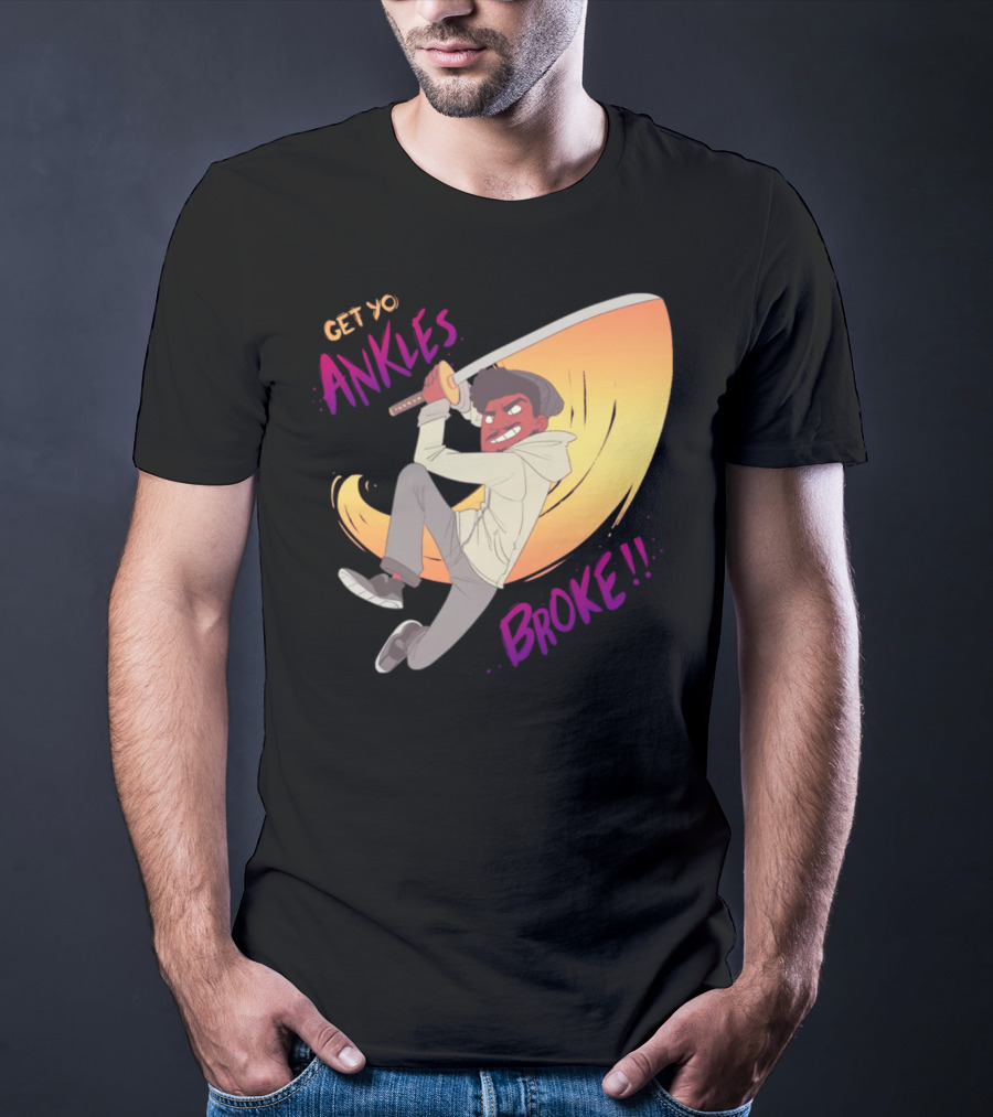 Get Yo Ankles Broke Animated Sword Action Scene T-Shirt