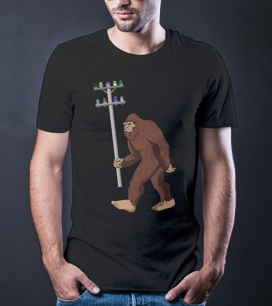 Bigfoot Collects Glass And Porcelain Figurines Enthusiastically T-Shirt