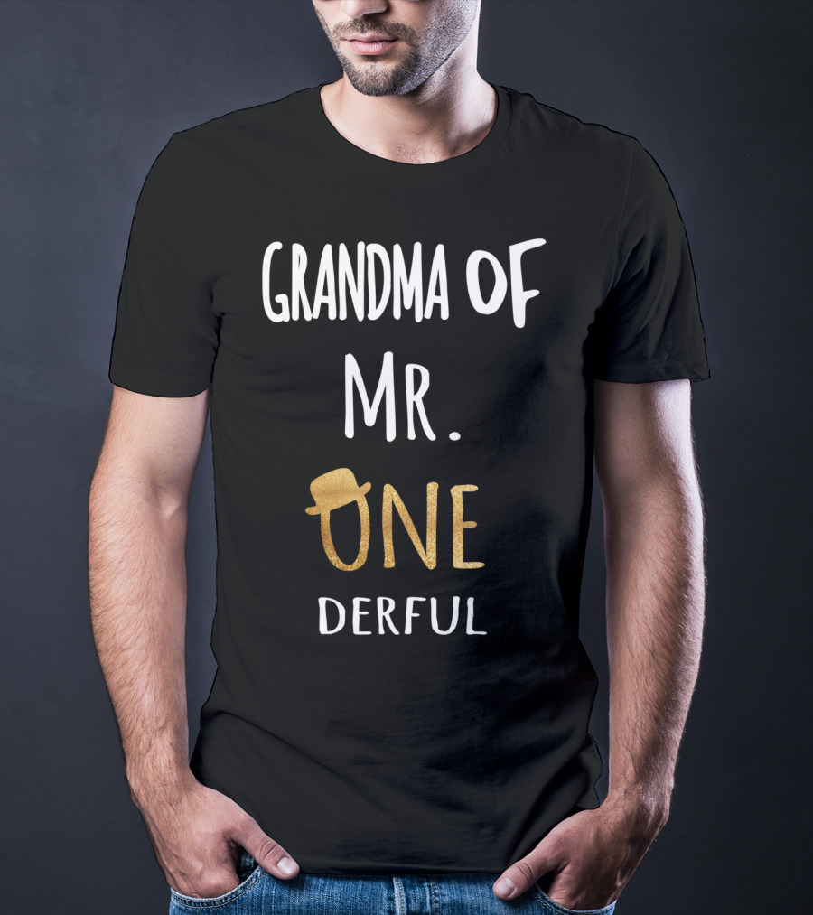 Grandma Of Mr. ONEderful Family Hat T-Shirt