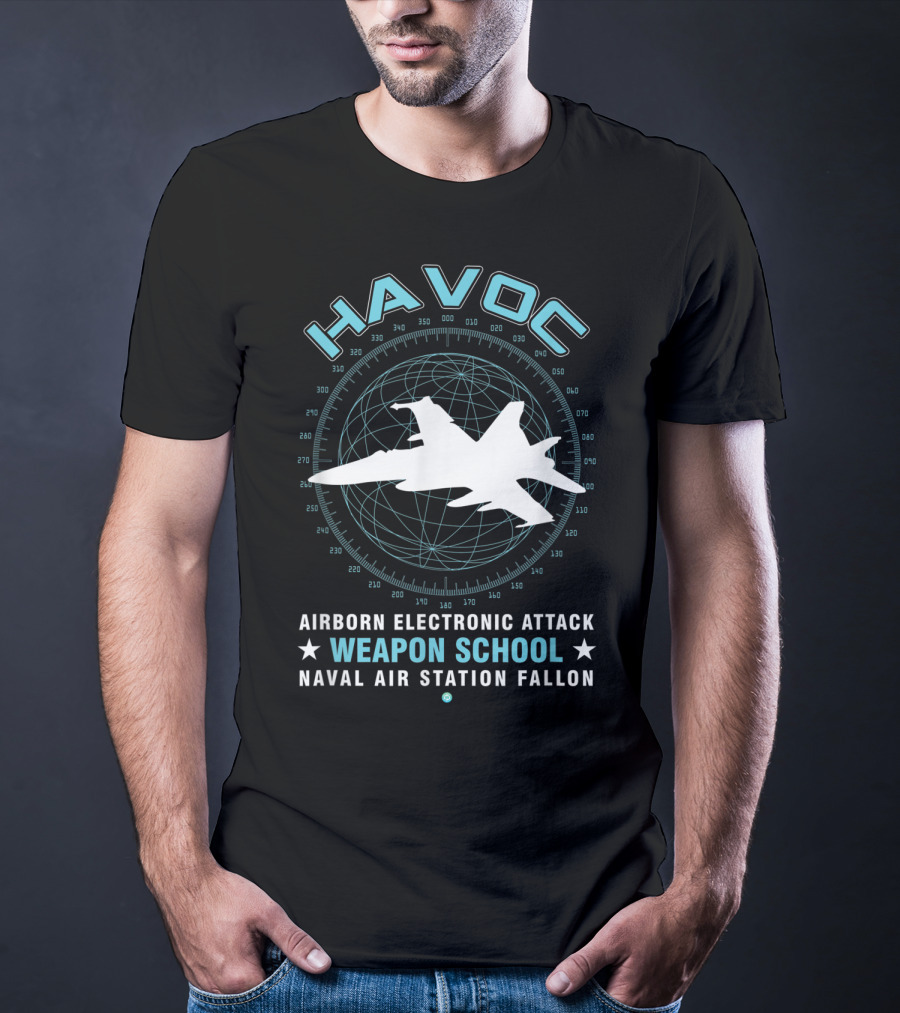 Havoc Airborne Electronic Attack Weapon School Naval Air Station Fallon T-Shirt