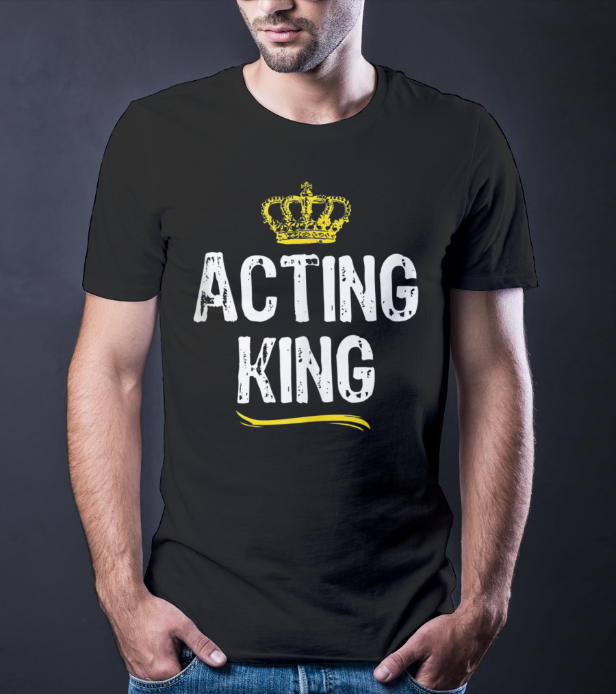 Acting King Funny Cool Accountant Crown T-Shirt