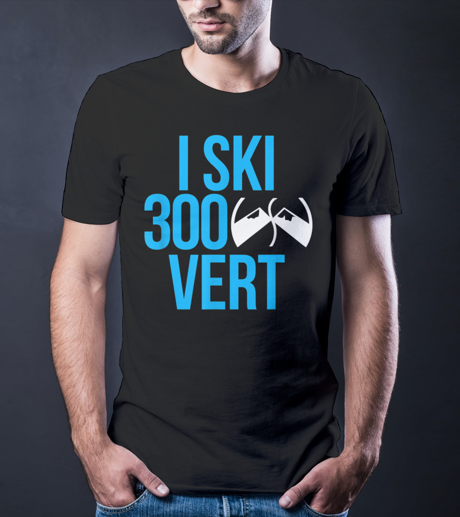 I Ski 300 Vert Ski Goggles Mountain T-Shirt