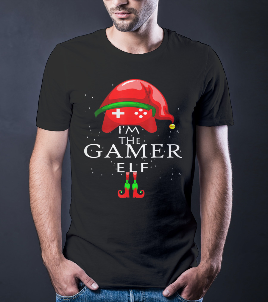 I'm The Gamer Elf Controller Hat And Shoes T-Shirt