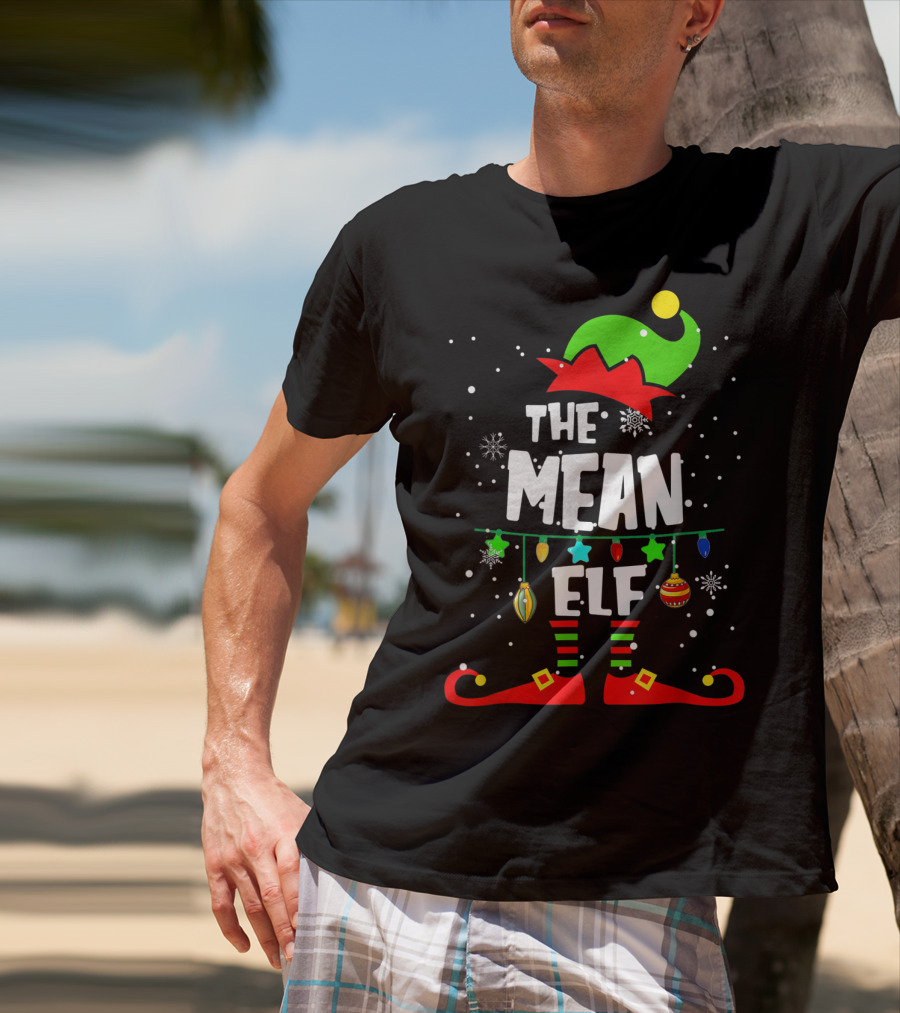 The Mean Elf Christmas Party Matching Family Group T-Shirt