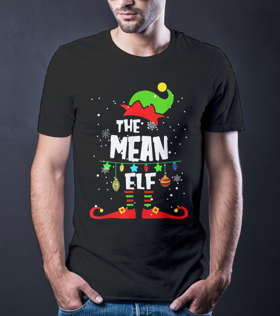 The Mean Elf Christmas Party Matching Family Group T-Shirt