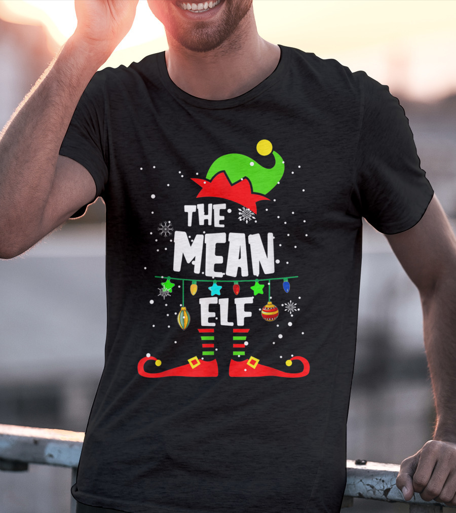 The Mean Elf Christmas Party Matching Family Group T-Shirt