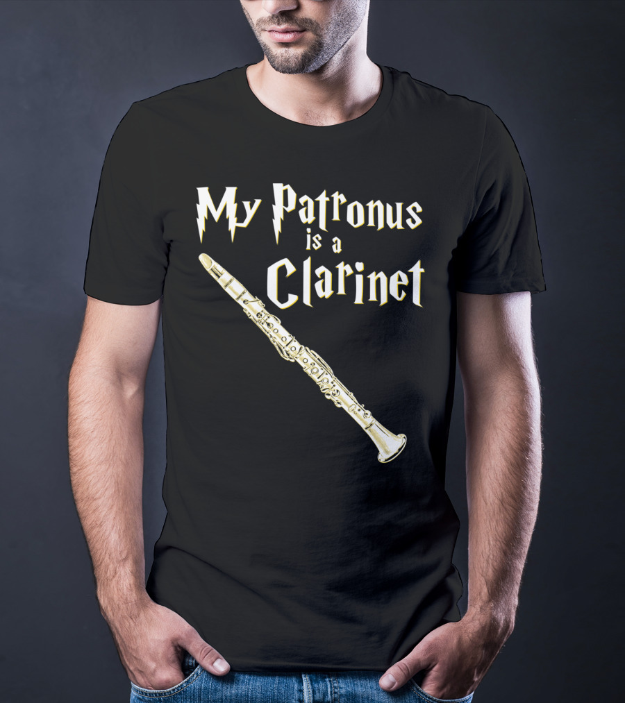 My Patronus Is A Clarinet Harry Fan Clarinet T-Shirt