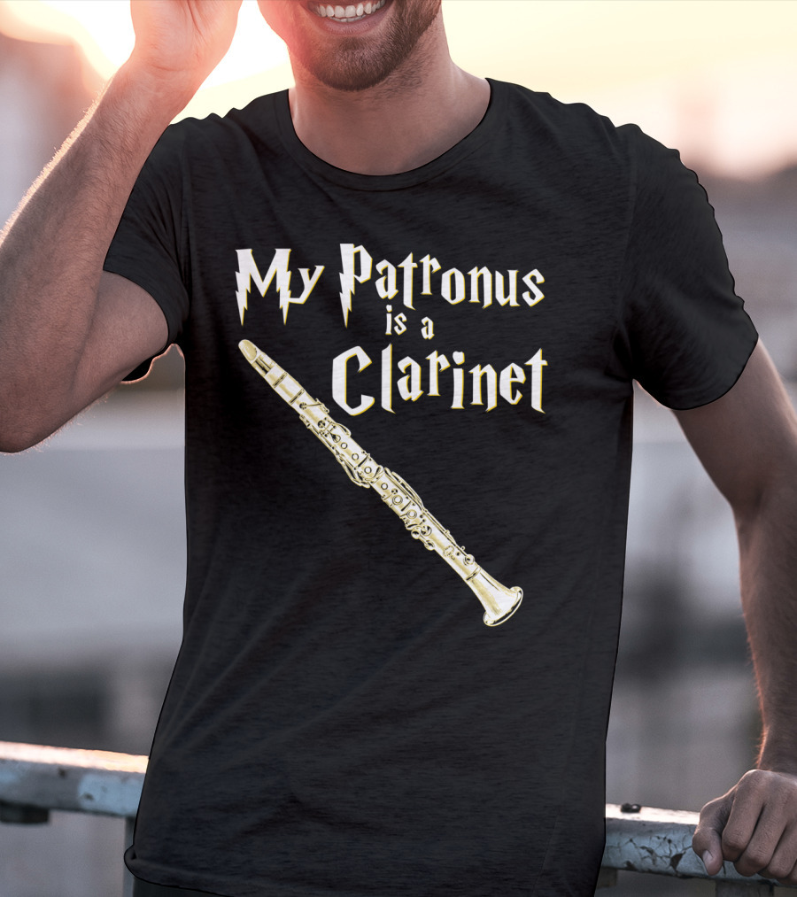 My Patronus Is A Clarinet Harry Fan Clarinet T-Shirt
