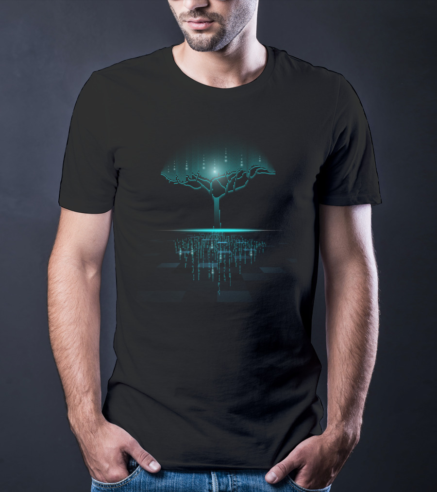 Binary Tree Data Code Matrix Reflections T-Shirt