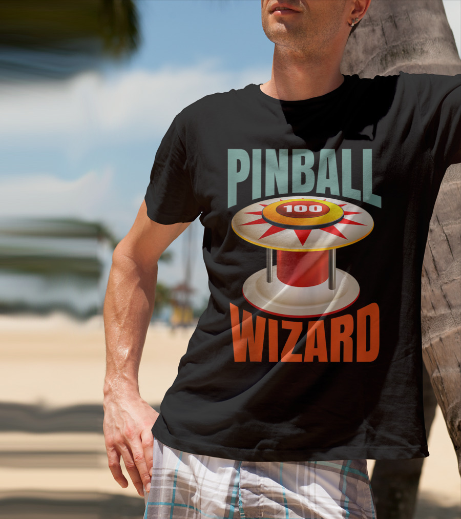 PINBALL WIZARD 100 Arcade Game Lover T-Shirt
