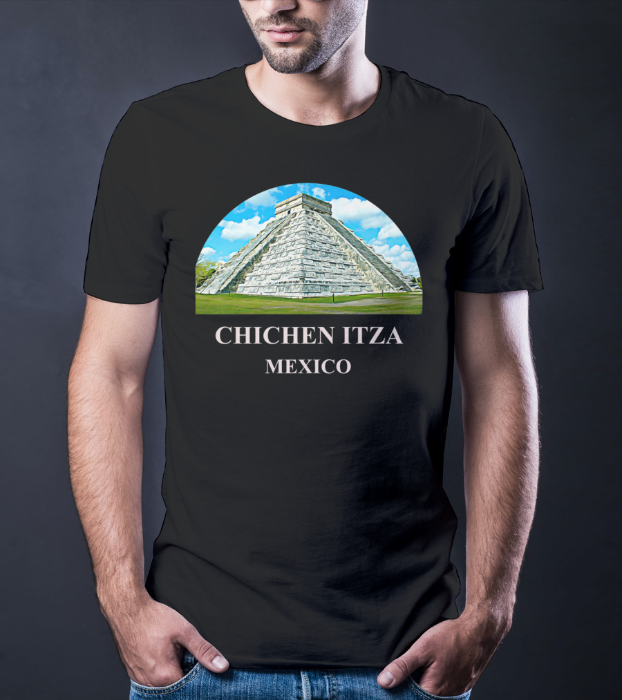 Chichen Itza Pyramid Mexico Iconic Kukulkan Structure T-Shirt