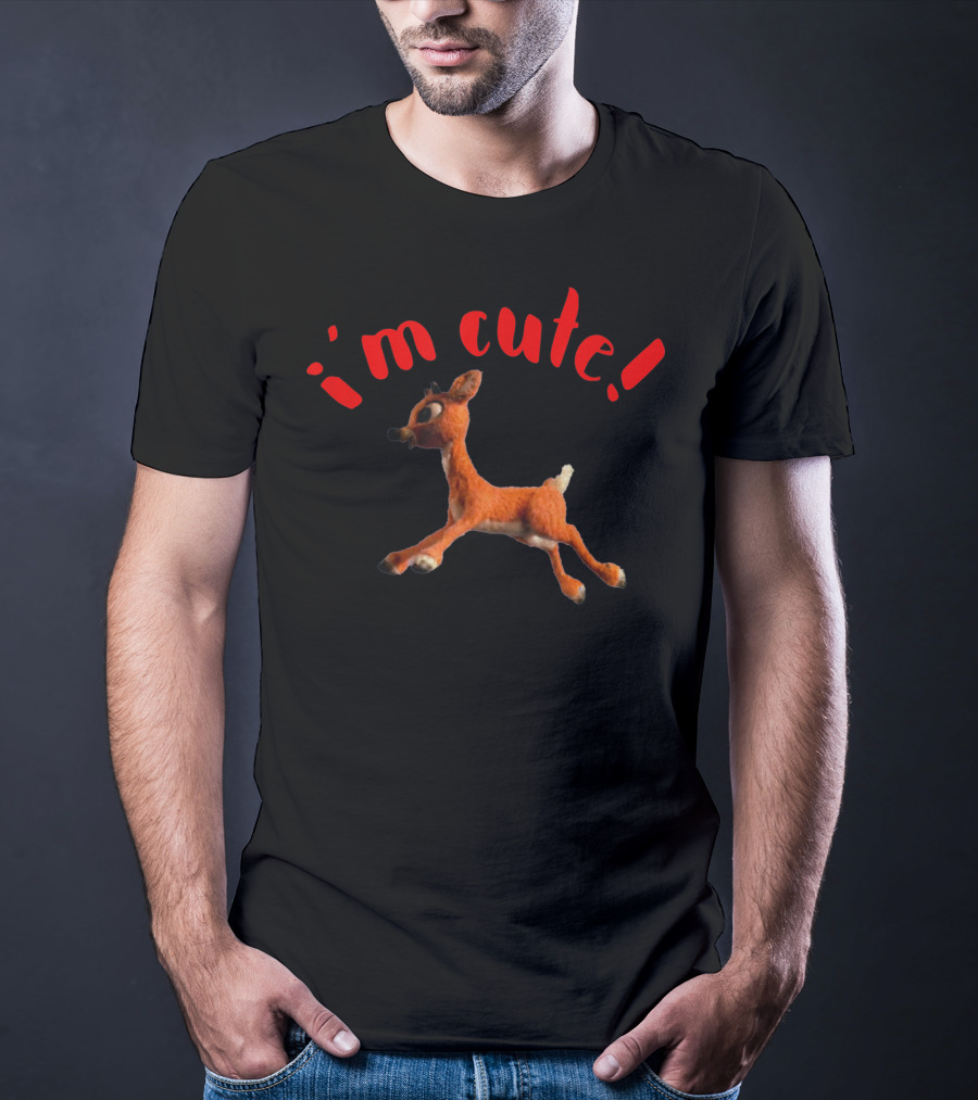I'm Cute Retro Christmas Special Vintage Reindeer T-Shirt
