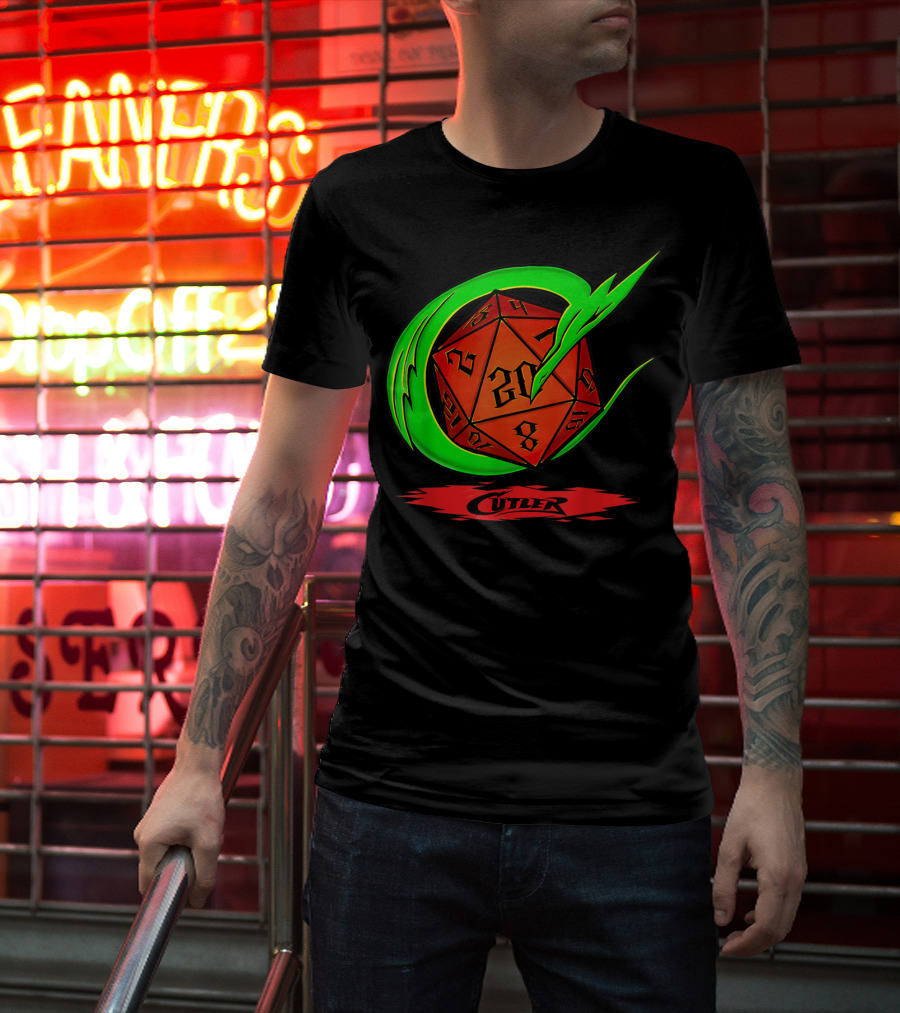 Cutler Dragon D20 Dice Pro Wrestler T-Shirt