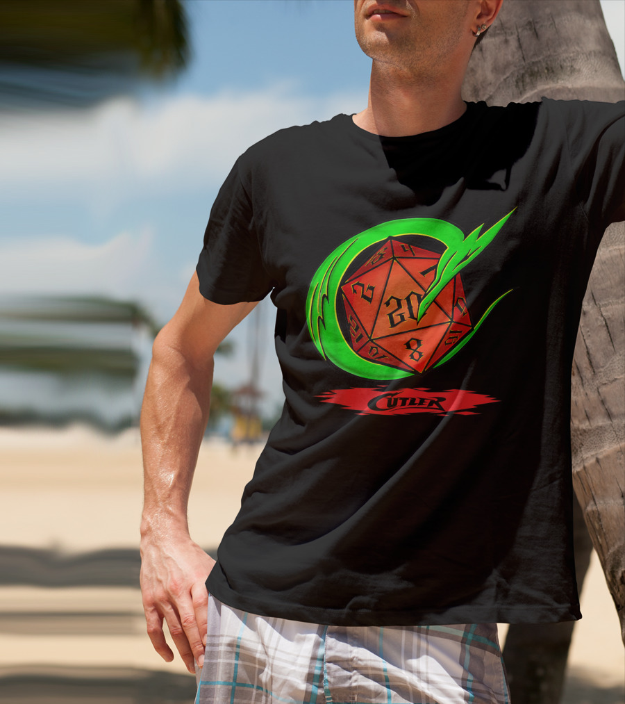 Cutler Dragon D20 Dice Pro Wrestler T-Shirt