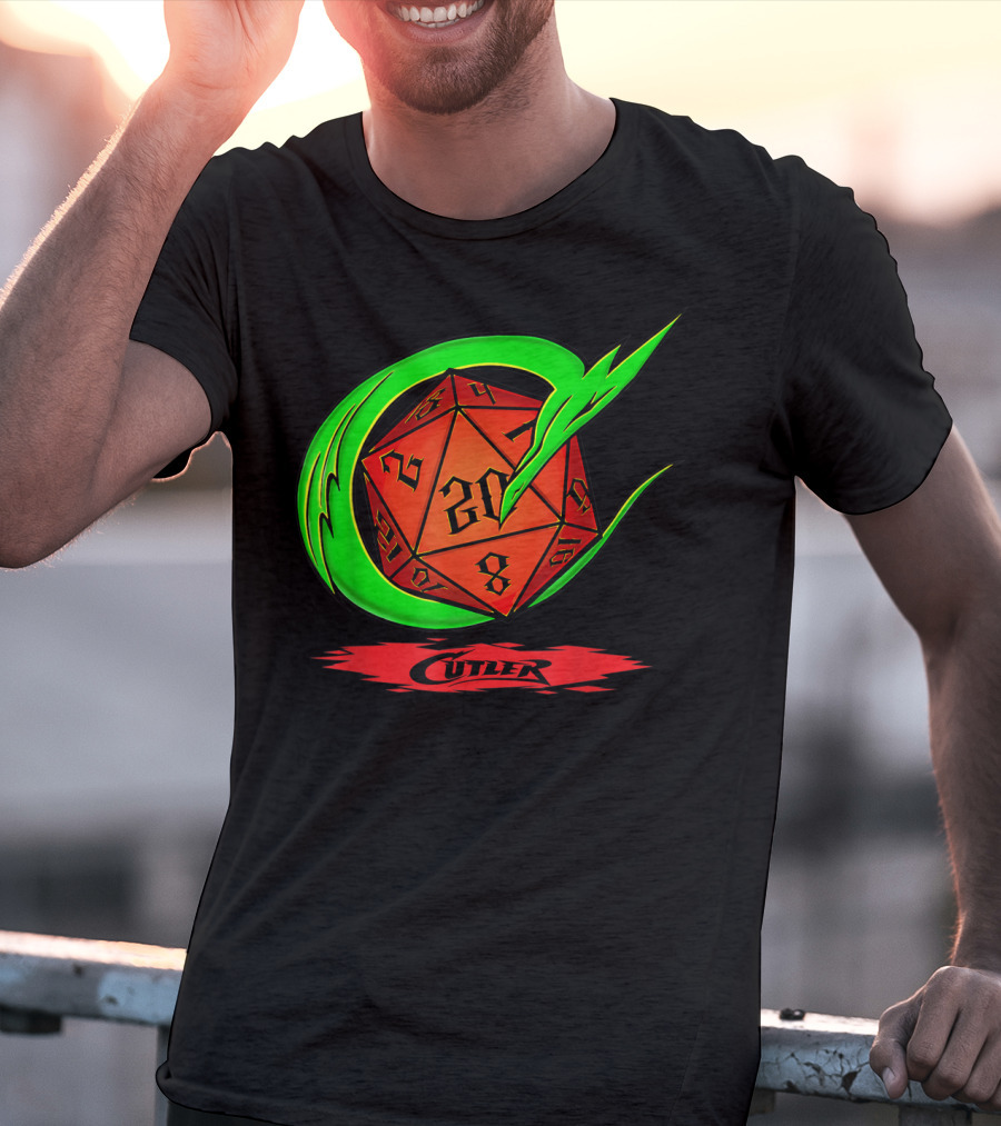 Cutler Dragon D20 Dice Pro Wrestler T-Shirt