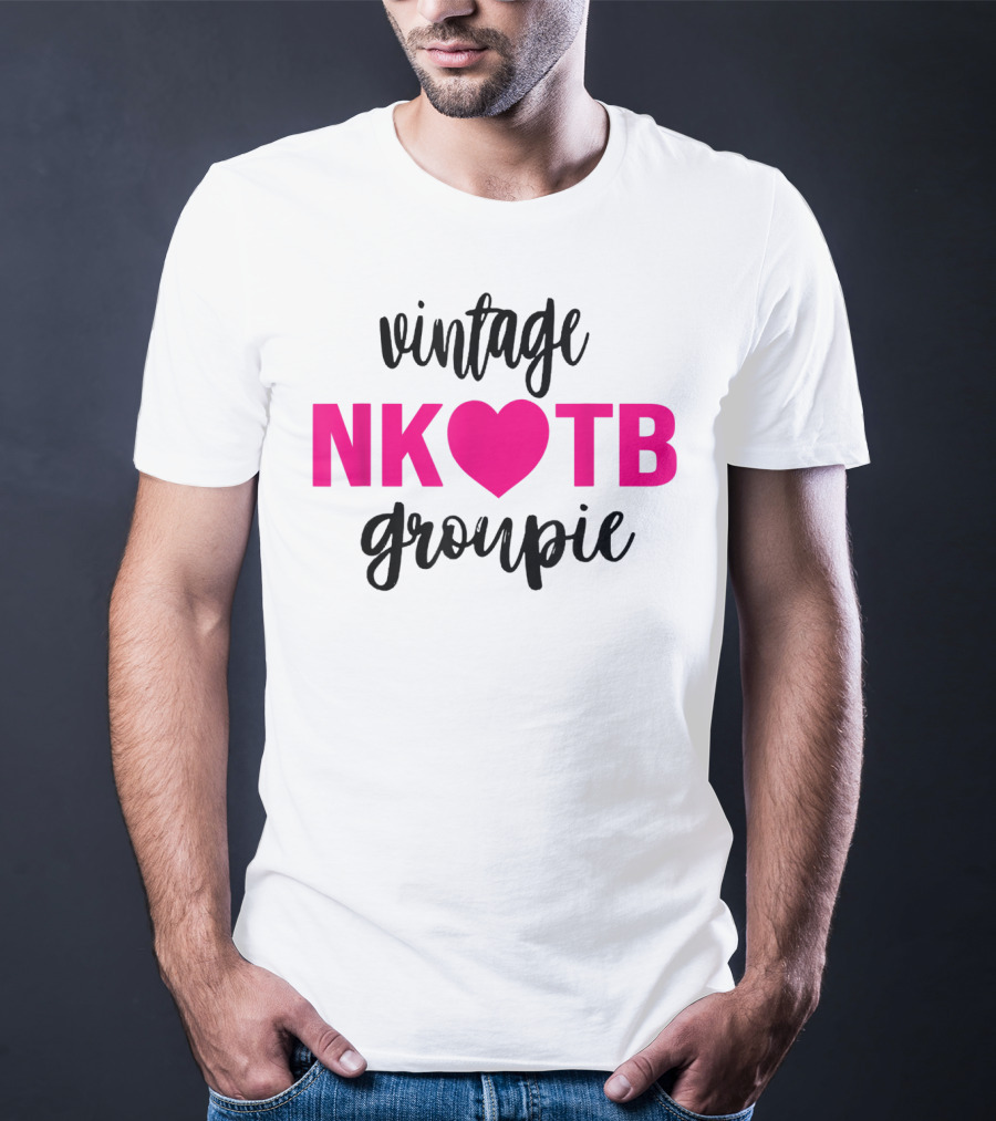 Vintage NKOTB Heart Groupie Kidsg T-Shirt