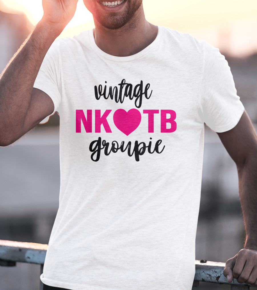 Vintage NKOTB Heart Groupie Kidsg T-Shirt