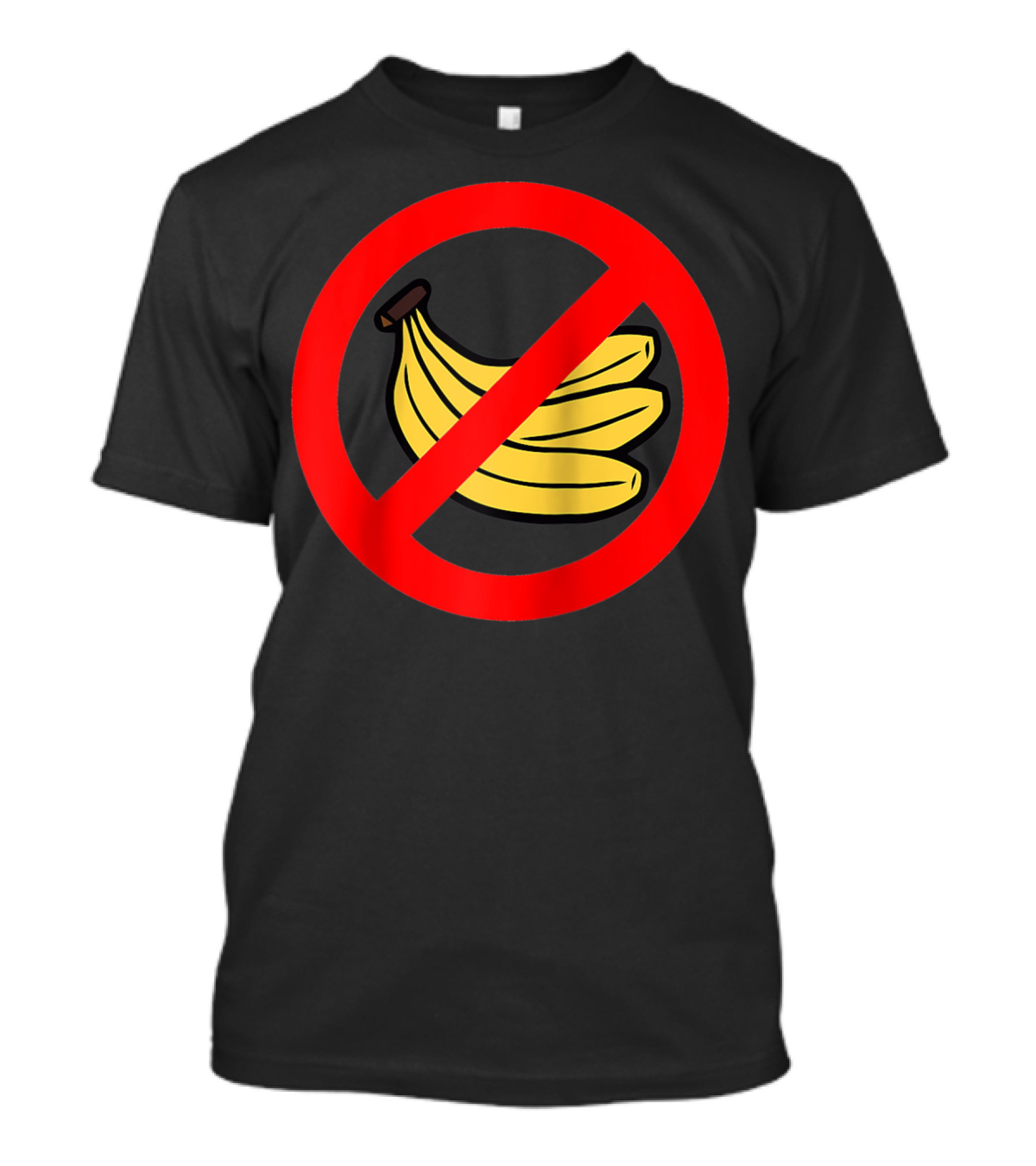 No Bananas Allowed Warning Sign Funny Banana Hater Boat T-Shirt
